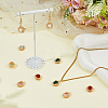 10Pcs 5 Colors Brass Micro Pave Cubic Zirconia Pendants KK-HS0015-57-5