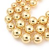 CCB Multi Layer Geometric Metal Round Bead Necklace NJEW-K261-10G-3