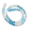 Electroplate Glass Beads Strands EGLA-D300-06-6mm-17-2