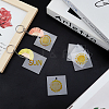 Transparent Acrylic Disc Pendants TACR-NB0001-09A-2