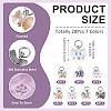28Pcs 7 Colors Electroplate Glass Charms PALLOY-TAC0233-4