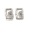 Brass Stud Earrings EJEW-G432-01P-4