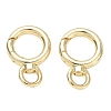 Rack Plating Brass Spring O Ring Clasps with Swivel Ring KK-CBAB1AF-09G-1