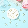18Pcs 9 Styles Brass Micro Pave Clear Cubic Zirconia Earring Hooks ZIRC-CJ0001-29-5