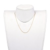 304 Stainless Steel Singapore Chain Necklaces NJEW-JN02662-02-4