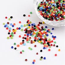 12/0 Opaque Colours Round Glass Seed Beads X-SEED-A010-2mm-51