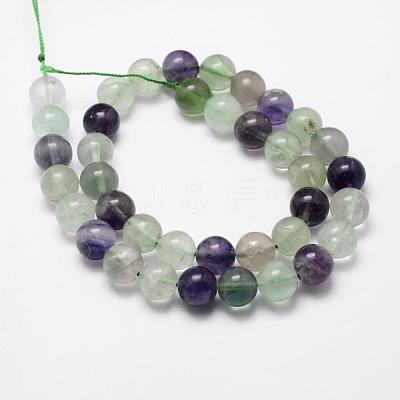 Natural Fluorite Bead Strands G-D840-56-8mm-AB-1