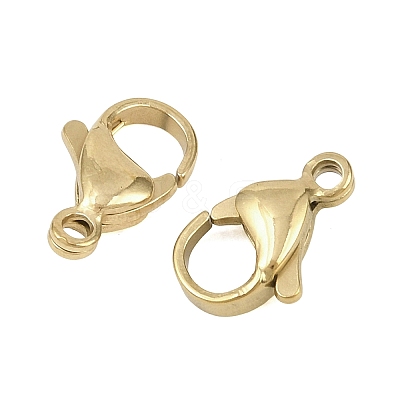 304 Stainless Steel Lobster Claw Clasps STAS-D218-01G-01-1