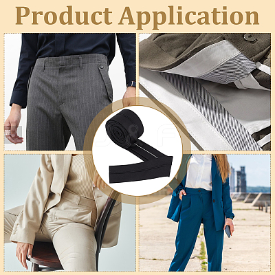 5M Flat Polyester Waistband Lining for Trouser Making OCOR-BC0007-53B-1