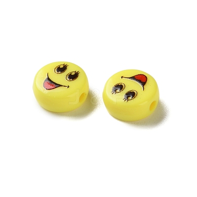 Opaque Acrylic Beads OACR-D301-01-1