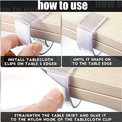 Table Cover Tablecloth Clips LS-X-AJEW-WH0176-75-1