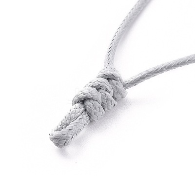 Adjustable Korean Waxed Polyester Cord Necklace Making Sets AJEW-JB00510-1