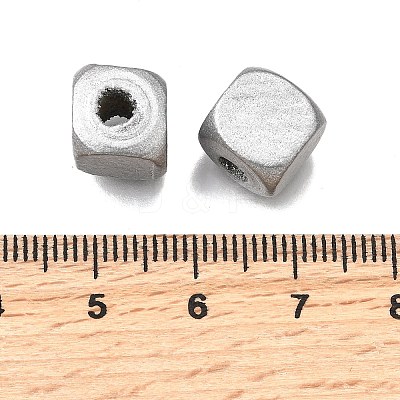 Spray Painted Wooden Beads WOOD-P021-01C-01-1