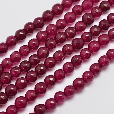 Natural Malaysia Jade Bead Strands G-A147-6mm-A09-1