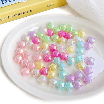 Opaque Acrylic Beads OACR-F010-20-1