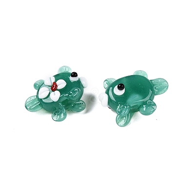 Handmade Lampwork Bumpy Beads Strands LAMP-T021-25E-1