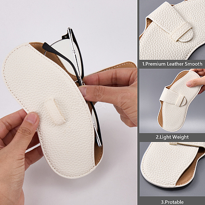 1Pc PU Leather Glasses Case AJEW-CN0004-50C-1