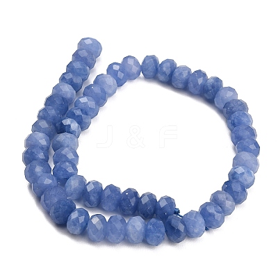 Faceted Dyed Natural White Jade Beads Strands GG-CBAE966-01B-O-1