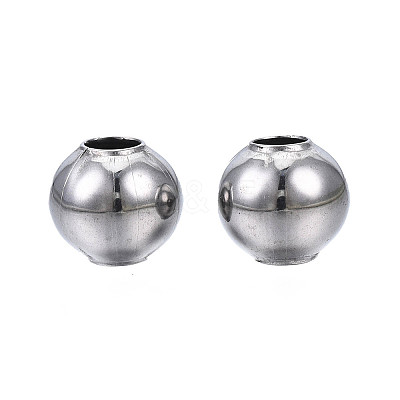 Round 304 Stainless Steel Beads STAS-TAC0004-8mm-P-1