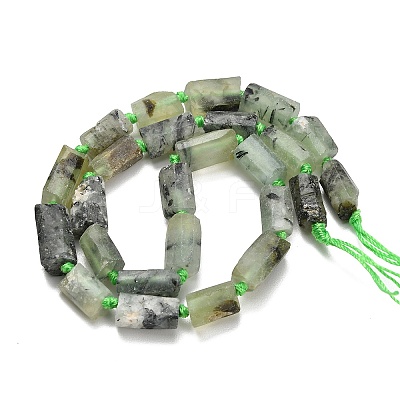 Natural Prehnite Beads Strands G-C289-A04-01-1