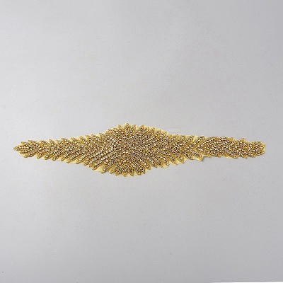 Seed Bead Cloth Hotfit Rhinestone DIY-WH0666-002A-1