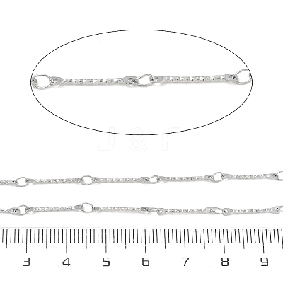 Rack Plating 304 Stainless Steel Bar Link Chain CHS-N009-05P-1