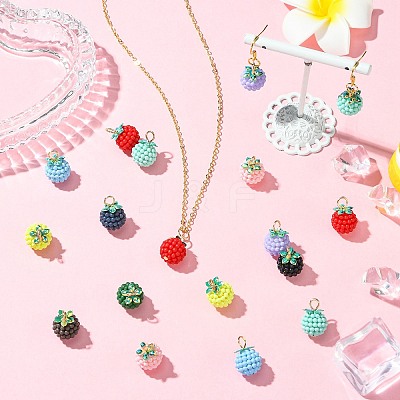 100Pcs Rubberized Style ABS Plastic Pendants KY-CJ0002-14-1
