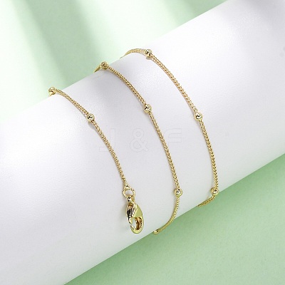 Brass Satellite Chain Necklaces MAK-L045-08G-1