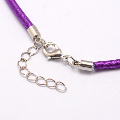 Silk Cord Necklaces Making NFS005-09-1