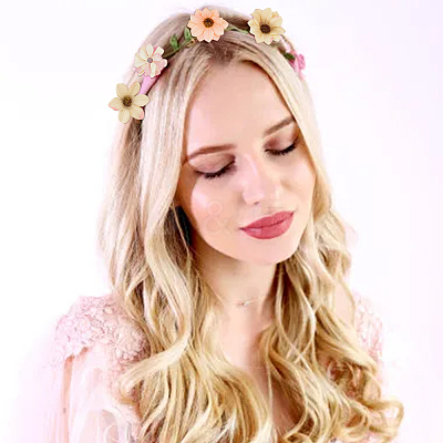 234Pcs 12 Styles Cloth Imitation Daisy Blossom AJEW-WR0002-18-1