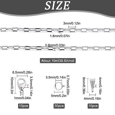 DIY Chain Bracelet Necklace Making Kits DIY-SC0020-21P-1