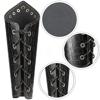 Adjustable Imitation Leather Cord Bracelet AJEW-WH0342-90A-1