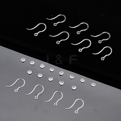 100Pcs Transparent Resin Earring Hooks RESI-CA0001-49-1