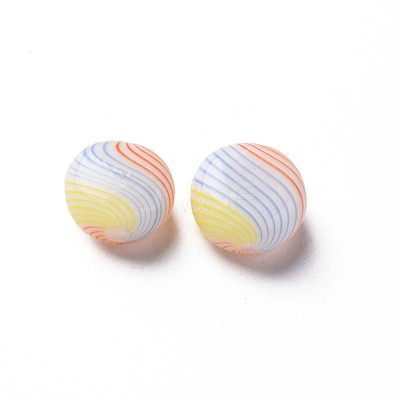Handmade Blown Glass Globe Beads X-GLAA-T012-50B-1