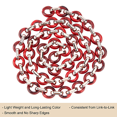 Transparent Acrylic Handmade Cable Chain AJEW-GF0001-92-1