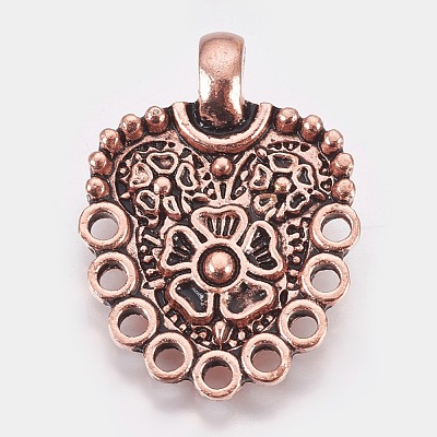 Eco-Friendly Zinc Alloy Hook Clasps PALLOY-WH0031-02R-1