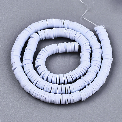 Handmade Polymer Clay Beads Strands CLAY-R089-6mm-024-1