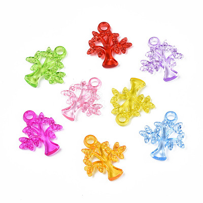 Transparent Acrylic Pendants TACR-S149-26-1