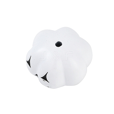 Halloween Theme Spray Painted Alloy Beads PALLOY-D029-03D-RS-1