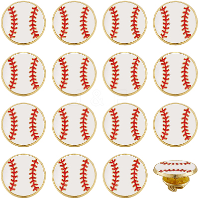 20Pcs Sport Enamel Pins JEWB-SC0001-62B-1
