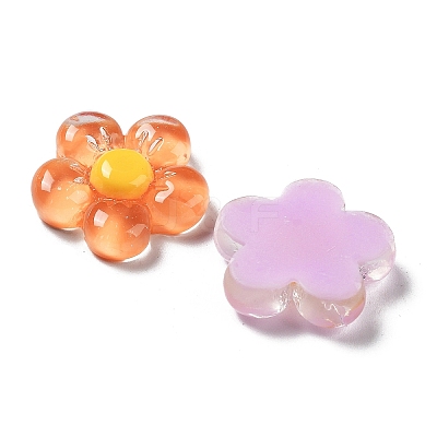 Translucent Resin Cabochons X-RESI-H155-01-1
