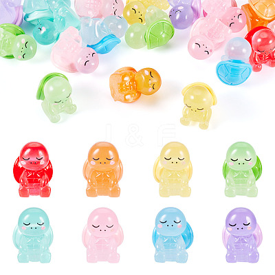 20Pcs Resin Tortoise Ornaments RESI-TA0003-79-1