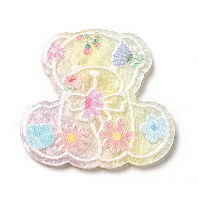 Printed Opaque Acrylic Pendants SACR-G031-01E-1