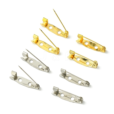 100Pcs 2 Colors Iron Brooch Findings IFIN-FS0001-36-1