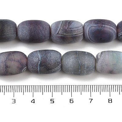 Natural Weathered Agate Beads Strands G-NH0047-B03-02-1