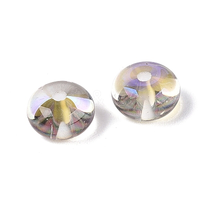 Baking Paint Electroplate Transparent Glass Beads EGLA-Q141-01B-A01-1
