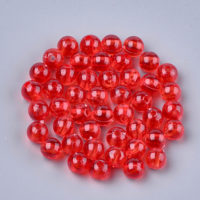 Transparent Plastic Beads KY-T005-6mm-631-1
