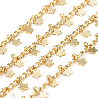 Handmade Brass Curb Chains CHC-E020-08G-1