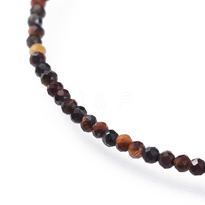 Natural Tiger Eye Bead Bracelets BJEW-JB04555-08-1