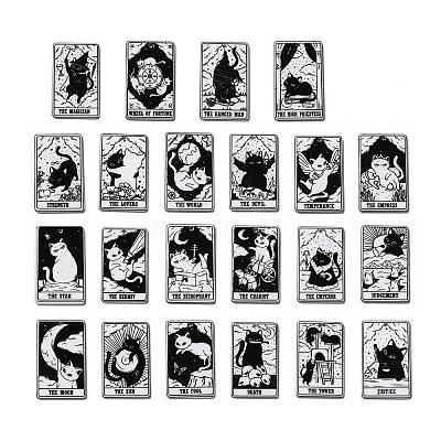 Tarot Theme Printed Acrylic Pendants MACR-G061-04-1